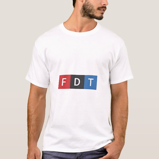 Subtile Anti-Trump FDT Anti-Maga-Demokraten T-Shirt (Vorderseite)