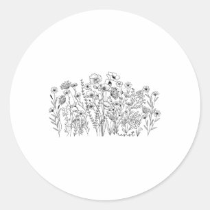 Subtile Anti Trump Floral Botanischer Protest Libe Runder Aufkleber