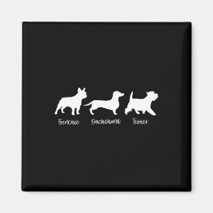 Subtile Anti Trump Foxtrots Deltas Tangos Dog Love Magnet