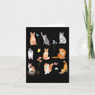 Subtile Anti Trump Kitten Katzenkatze florale poli Karte