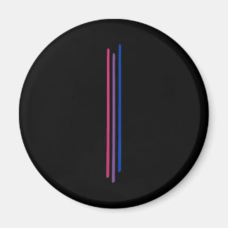 Subtile Bisexual Pride Goth Bi Pride Skull Magnet