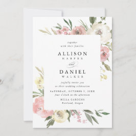 Subtile Blooms | Einladung zur Hochzeitsfeier