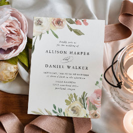 Subtile Blooms | Hochzeit Einladung
