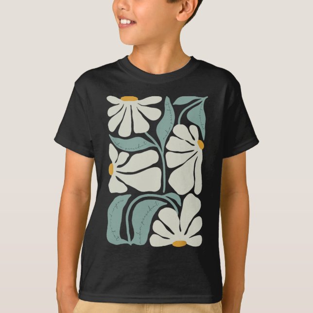 Subtile Blume Kamala Harris Boho Ästhetik T-Shirt (Vorderseite)