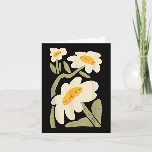 Subtile Blume Kamala Harris Boho Floral Karte (Vorderseite)