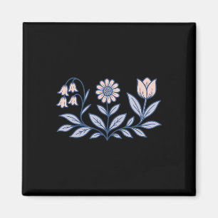 Subtile Boho-Blumen Anti Trump Magnet