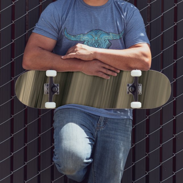 subtile braune Streifen Skateboard (Außenbereich 3)