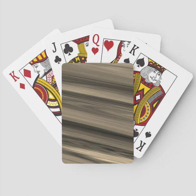 subtile braune Streifen Spielkarten (Rückseite)