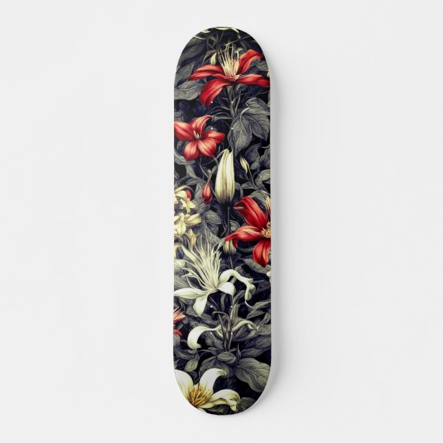 Subtile Color Wild Honeysuckle Print Skateboard (Vorne)