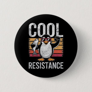 Subtile Coole Widerstandskraft - Pinguin - Protest Button