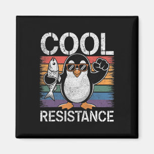 Subtile Coole Widerstandskraft - Pinguin - Protest Magnet