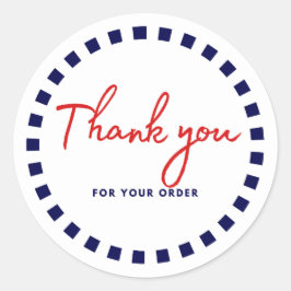 Subtile Dankbarkeit Circle Danke Labels Runder Aufkleber