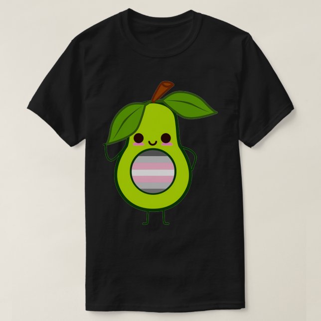 Subtile Demigirl Avocado demigirl avocado T-Shirt (Design vorne)