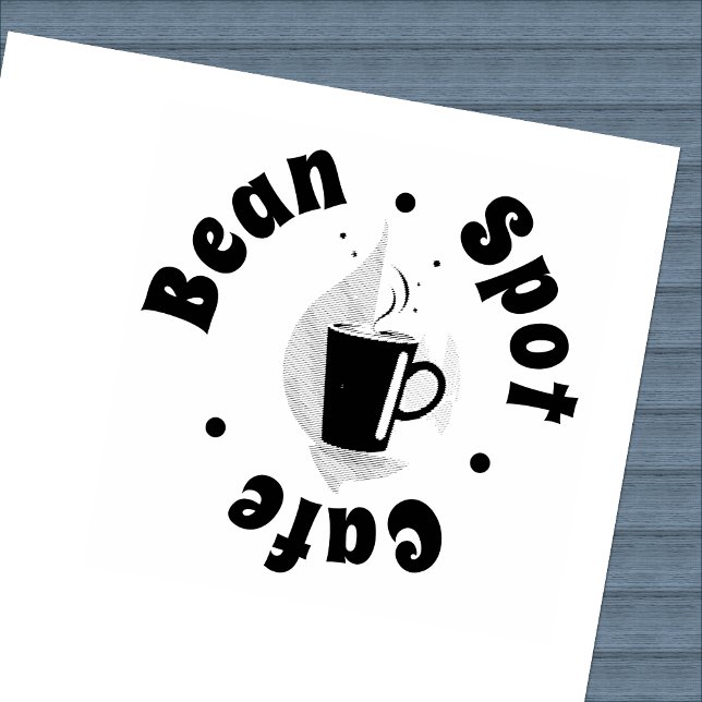 Subtile Design Coffee Tasse Loyalty Café Gummistempel (Von Creator hochgeladen)