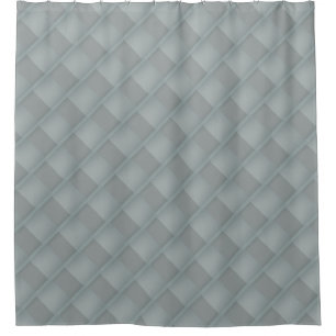 Subtile diagonale graue Streifen geometrisch Duschvorhang
