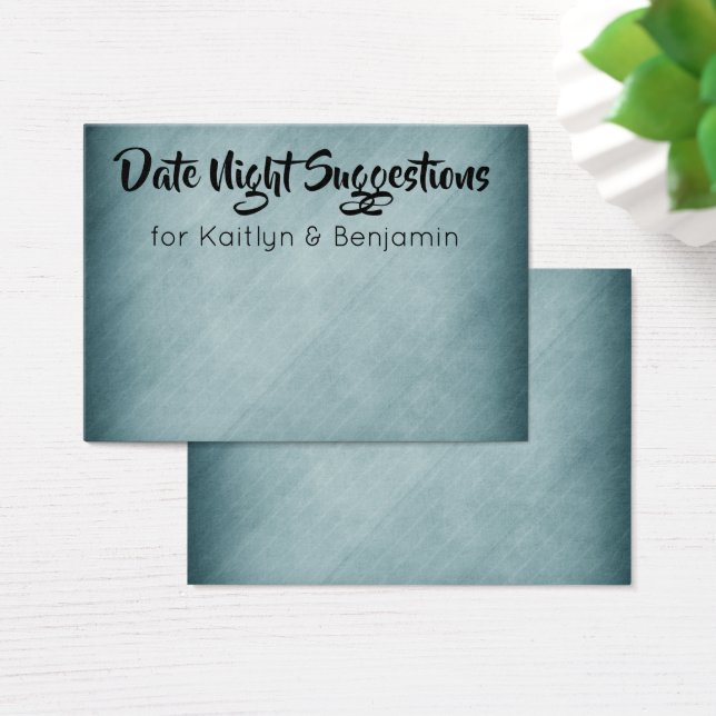 Subtile Distressed Aquamarin Date Night Suggestion (Schreibtisch)