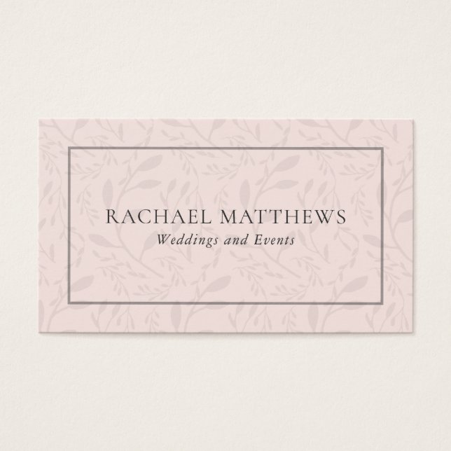 Subtile Elegance Pink Feminine Floral (Vorderseite)