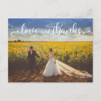 Subtile, elegante Art Hochzeit Liebe und Dank