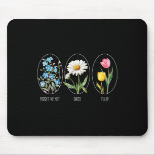 Subtile florale 8647 Trump-Blume vergessen mich ni Mousepad