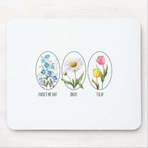 Subtile florale 8647 Trump-Blume vergessen mich ni Mousepad