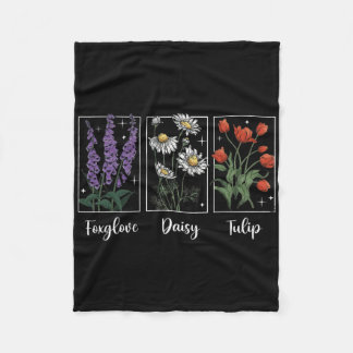 Subtile Florale 8647 Trump Blumen Fingerhut Gänseb Fleecedecke