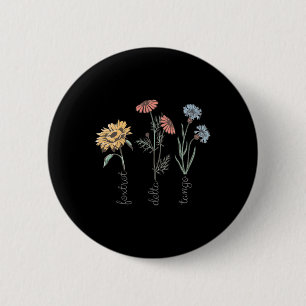 Subtile florale Anti-Trump-Blumen Fingerhut Gänseb Button