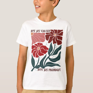 Subtile florale Anti-Trump, Vintage Boho Nicht mei T-Shirt