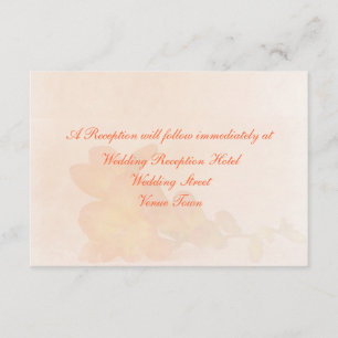 Subtile Freesia Blume Hochzeitsempfehlung Begleitkarte