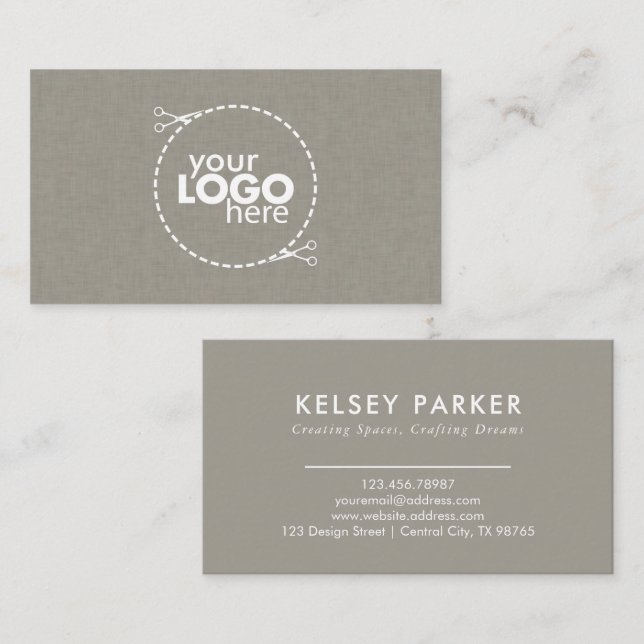 Subtile Gewebe Textur individuelle Visitenkarte (Vorne/Hinten)