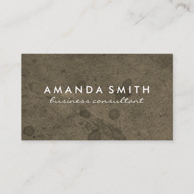 Subtile Grunge Visitenkarte (Vorderseite)