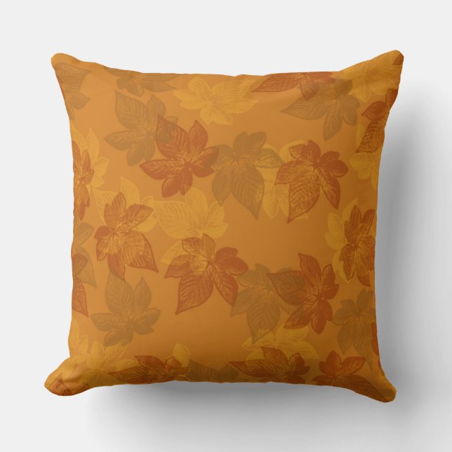 Subtile Herbstleaves Kissen (Vorderseite)
