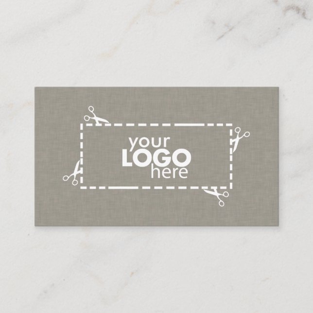 Subtile Imitate Textur & Logo Visitenkarte (Vorderseite)