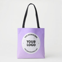 Subtile Light Lila Ombre & Your Business Logo