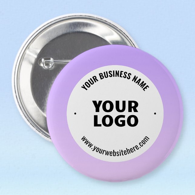 Subtile Light Lila Ombre & Your Business Logo Button (Von Creator hochgeladen)