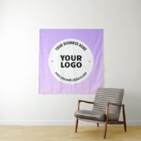 Subtile Light Lila Ombre & Your Business Logo