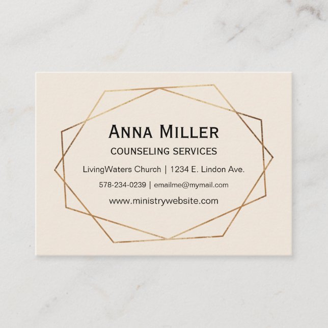 Subtile moderne Jugendministeriums & Dreieck Tagli Visitenkarte (Vorderseite)