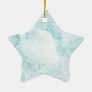 Subtile Muscheln Grafik Keramikornament