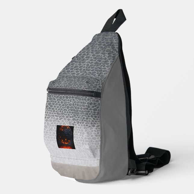 Subtile Muster mit 3D-AMOLED-Design - Crossbody Bag (Rechte Ecke)