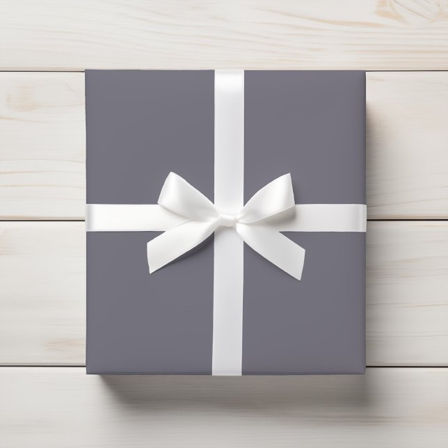Subtile Mute Slate Gray Lilac Solid Geschenkpapier (Von Creator hochgeladen)