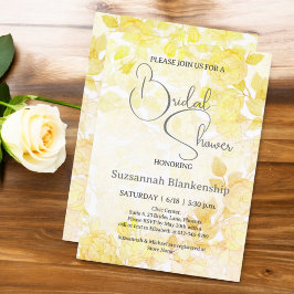 Subtile Pastel Floral Background Brautparty Einladung