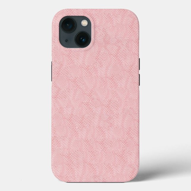Subtile Pink Snakeskin Muster Case-Mate iPhone Hülle (Rückseite)