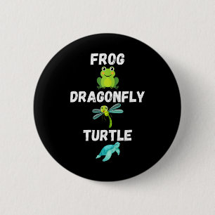 Subtile Politische Humor Frosch Dragonfly Schildkr Button