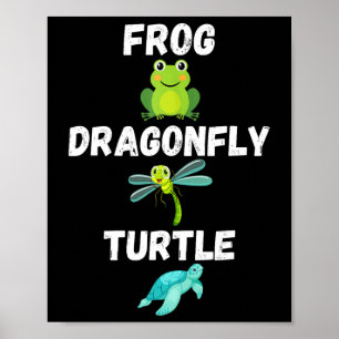 Subtile Politische Humor Frosch Dragonfly Schildkr Poster