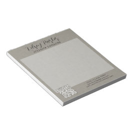 Subtile Textur Anpassbare QR-Code Editor Notizblock