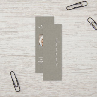 Subtile Textur Foto Mini Business Card Visitenkarte