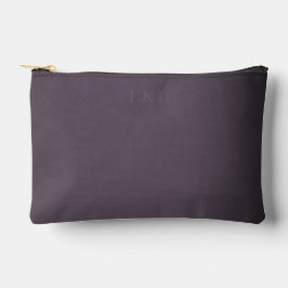 Subtile Triple Monogram on Mottling Dusty Plum Zubehörtasche