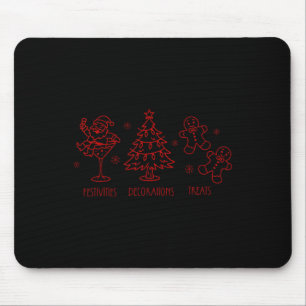 Subtile versteckte Weihnachtsbotschaft Lustiger Tr Mousepad