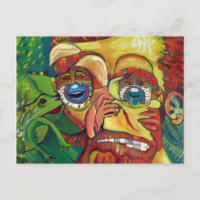 Subtile Vincent Van Gogh optische Täuschung Postka