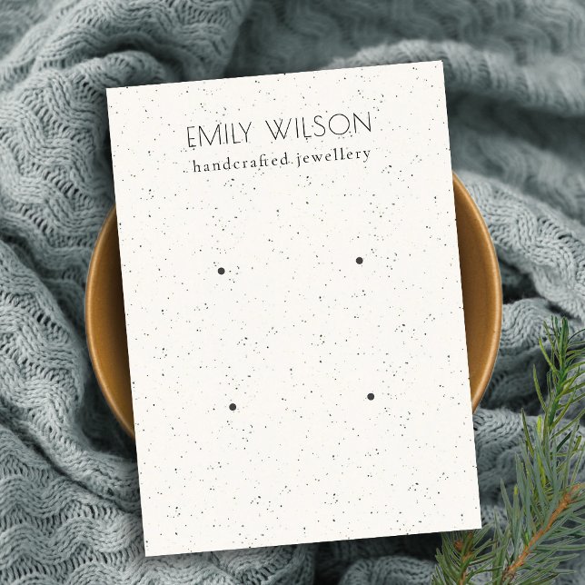 Subtile weiße Keramik Textur 2 Ohranzeige Visitenkarte (Von Creator hochgeladen)