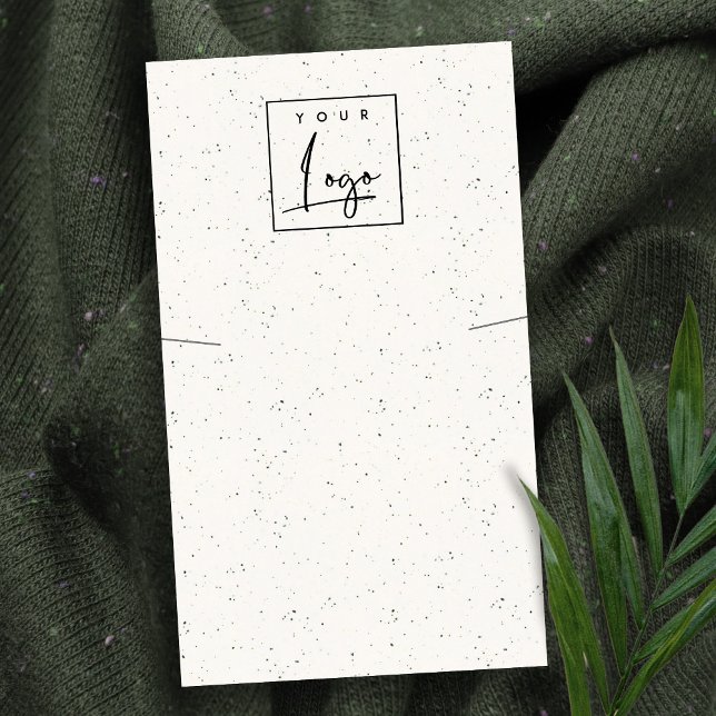 Subtile weiße Keramik Textur-Nekklace Logo-Display Visitenkarte (Von Creator hochgeladen)